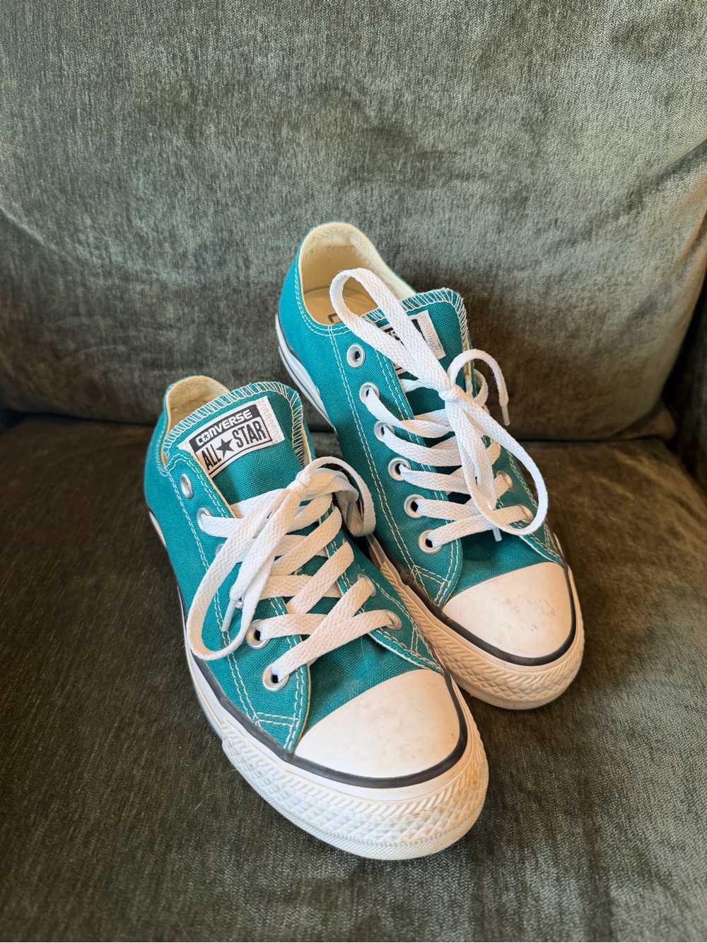 Converse Teal Low Top Sneakers - Classic All Star
